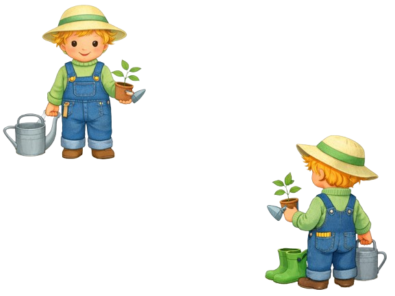 Figurine jardinage chez-JL